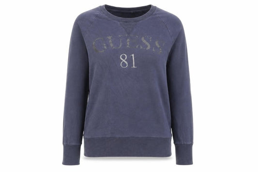 Guess Luxury Jeans Womens Blue Crew Neck Pullover Sweatshirt M