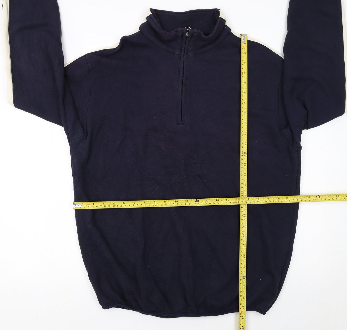 Hugo Boss Men’s Blue Fleece 1/4 Zip Pullover Sweatshirt XL