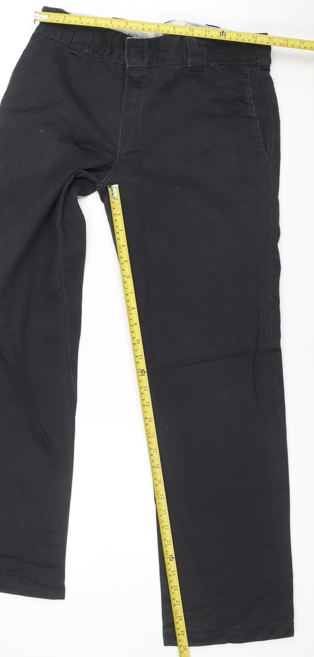 Dickies Men's Black 34 Regular Fit Chino Work Trousers