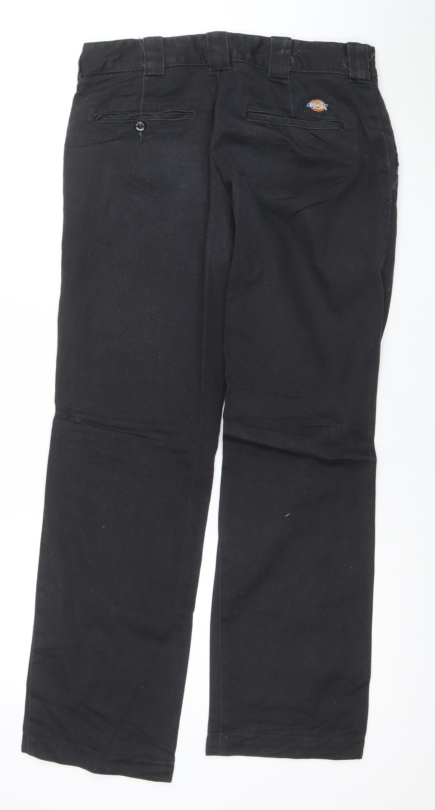 Dickies Men's Black 34 Regular Fit Chino Work Trousers