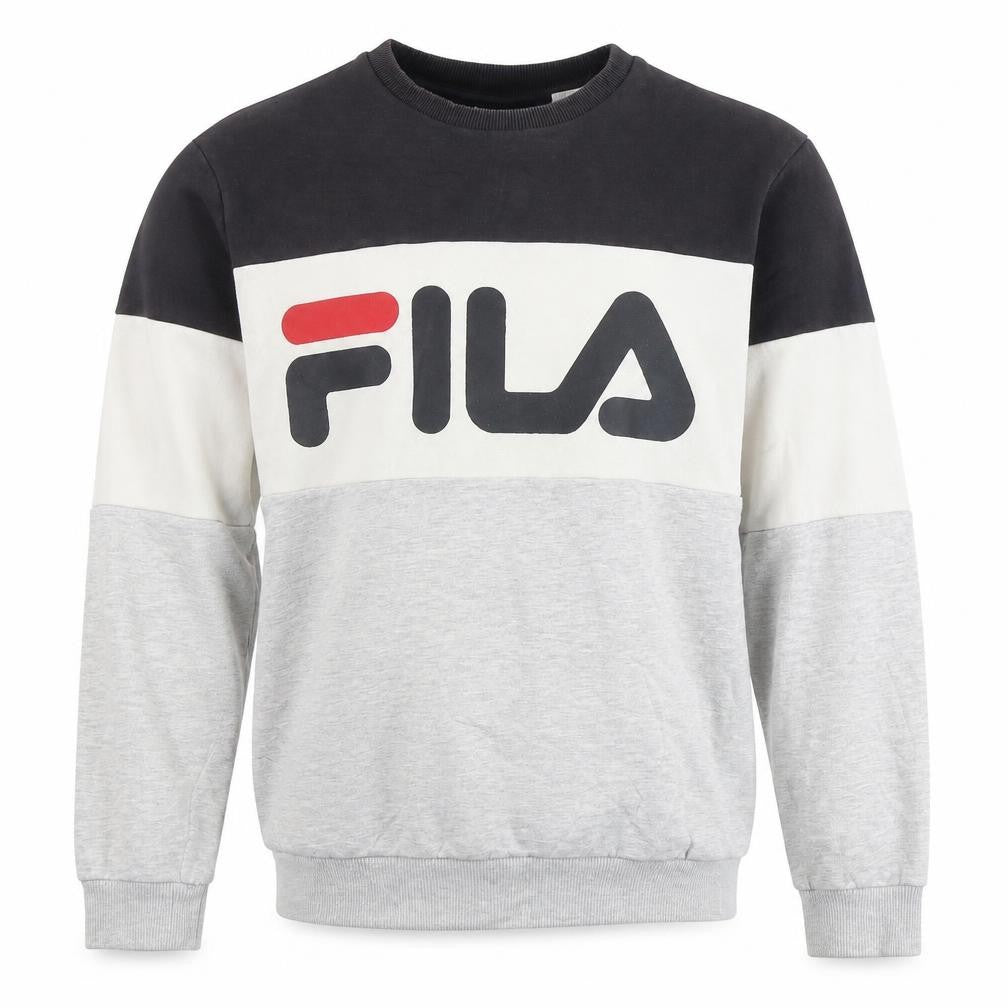 Fila Men's Multicoloured Crew Neck Logo Sweatshirt Size M