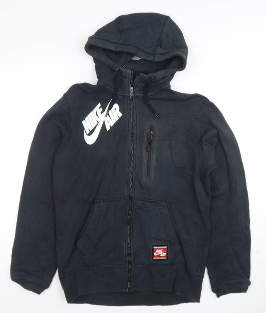 Nike Air Men's Black Full Zip Hoodie Size S Graphic Sportswear