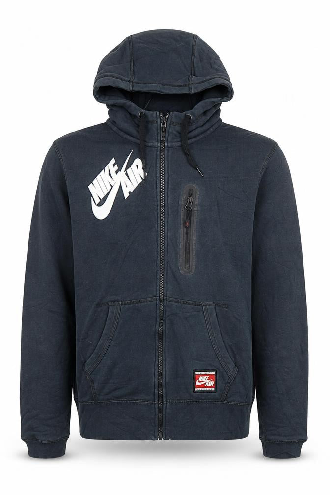 Nike Air Men's Black Full Zip Hoodie Size S Graphic Sportswear