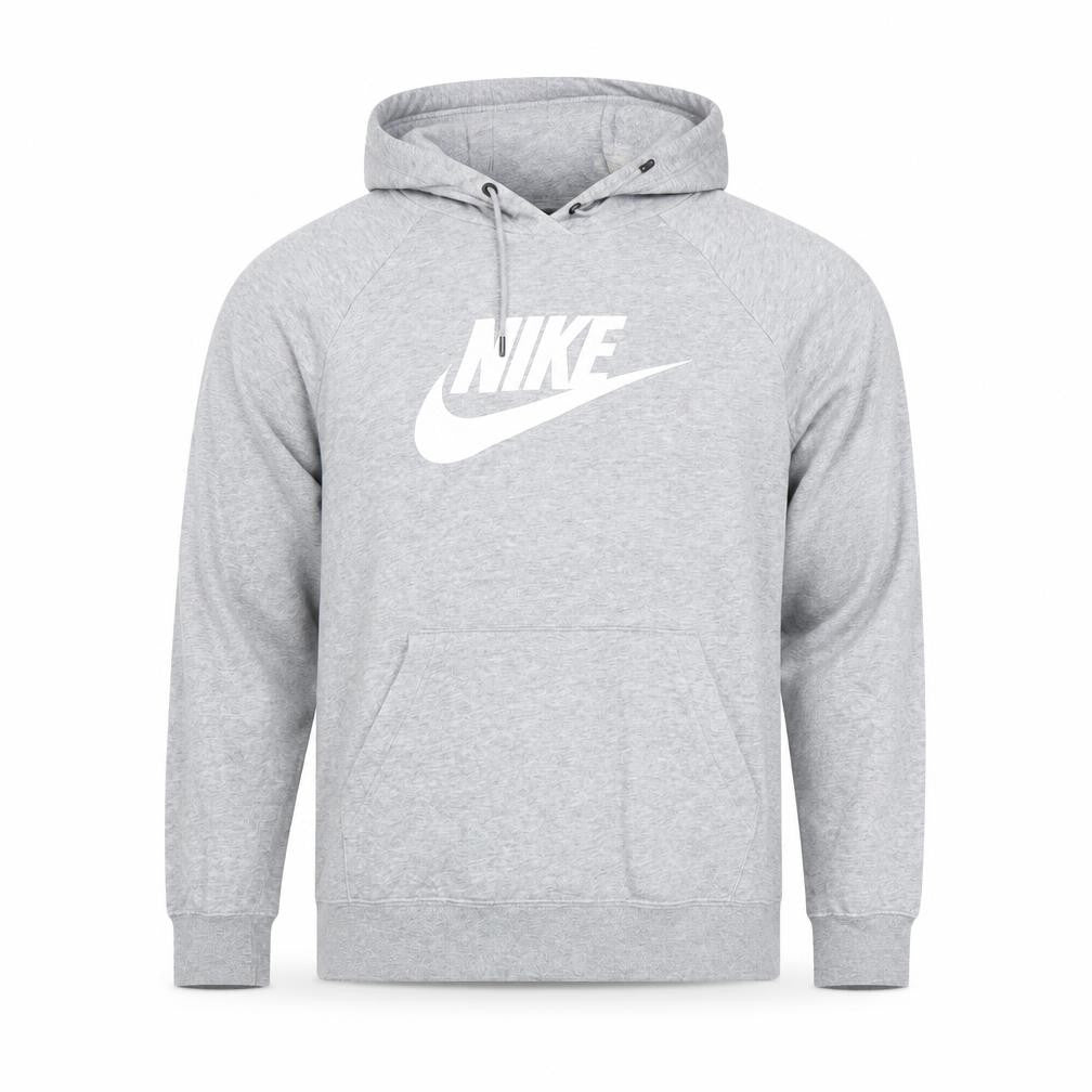 Nike Men's Grey Pullover Hoodie M Logo Graphic Sportswear