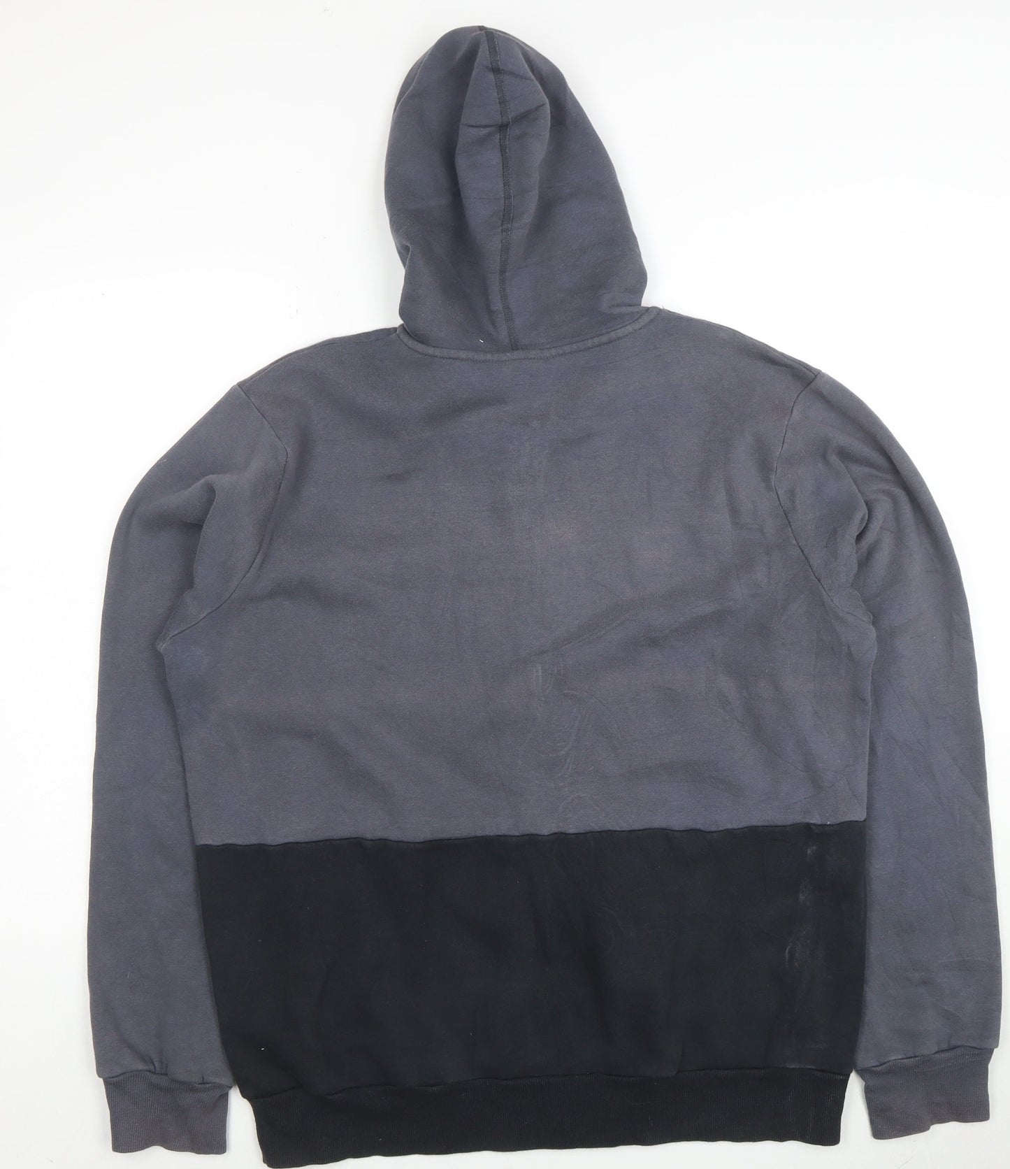 Umbro Mens Grey Black Full Zip Hoodie XL Derby County Logo