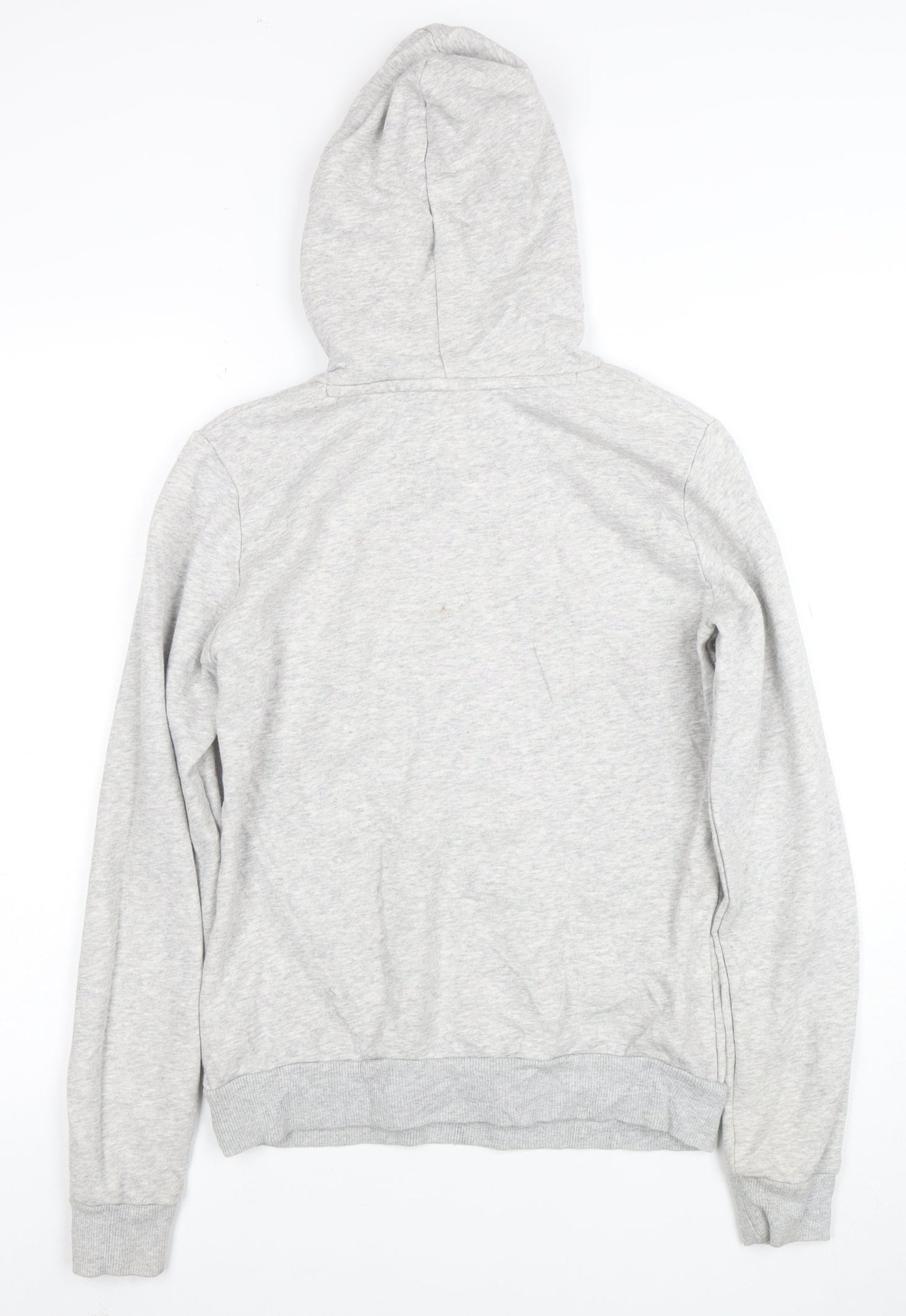 Puma Women Grey Hooded Pullover Sweatshirt Size 10 UK Classic Style