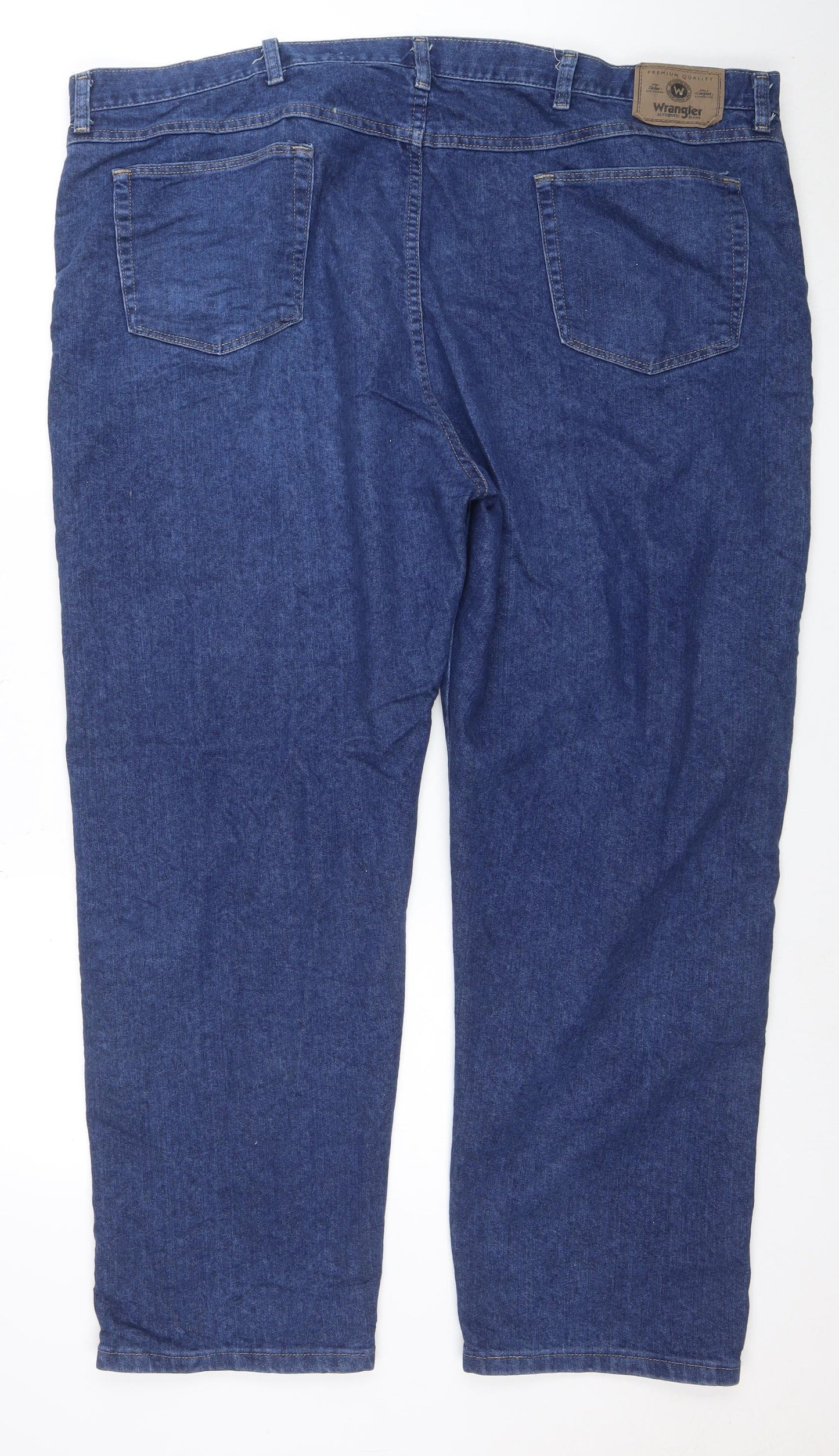 Wrangler Men's Blue 48x30 Regular Fit Denim Jeans Big & Tall