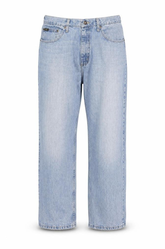Lee Men's Blue 38x32 Relaxed Straight Leg Denim Jeans