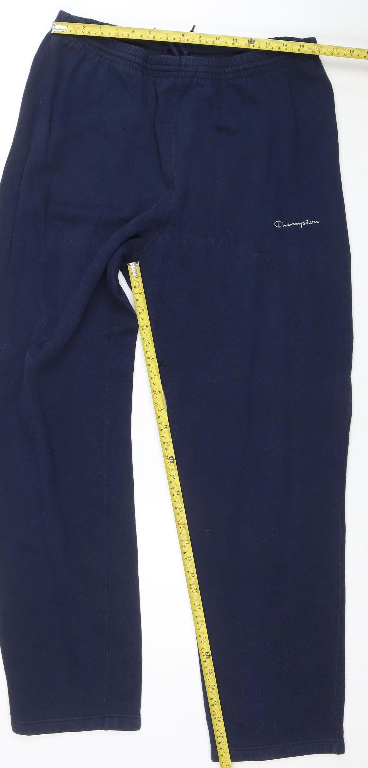 Champion Men Blue 2XL Fleece Sweatpants Regular Fit Activewear