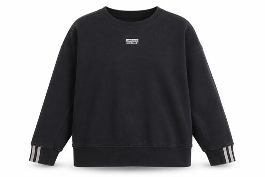 Adidas Originals Black Cotton Crew Neck Sweatshirt Women's XL