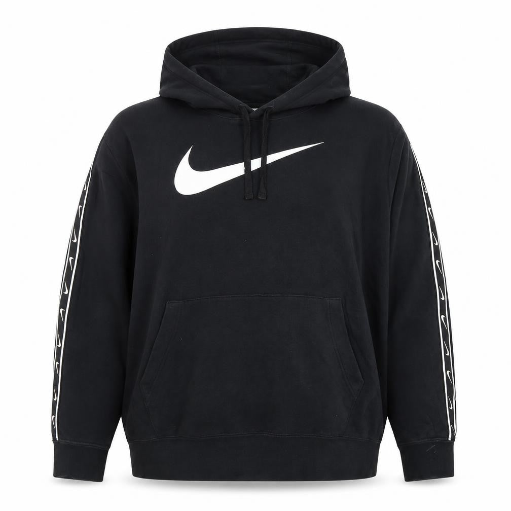 Nike Women Black XL Pullover Hoodie with Logo and Drawstring