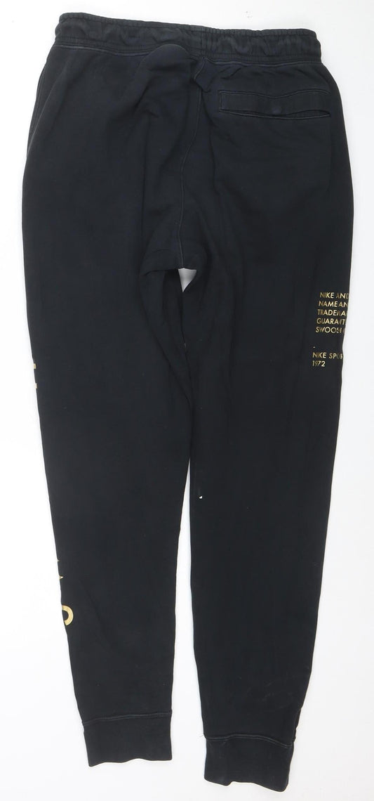 Nike Women’s Black Jogger Sweatpants S Fleece Drawstring
