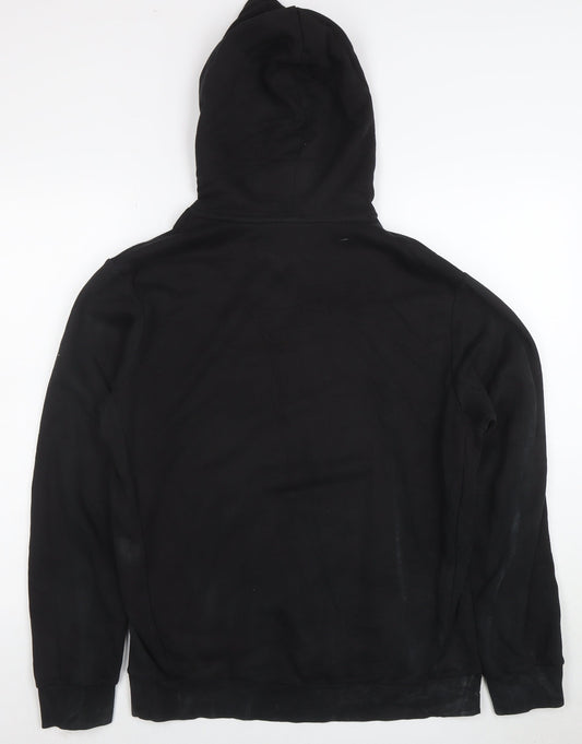 adidas Men's Black Pullover Hoodie L Logo Sportswear