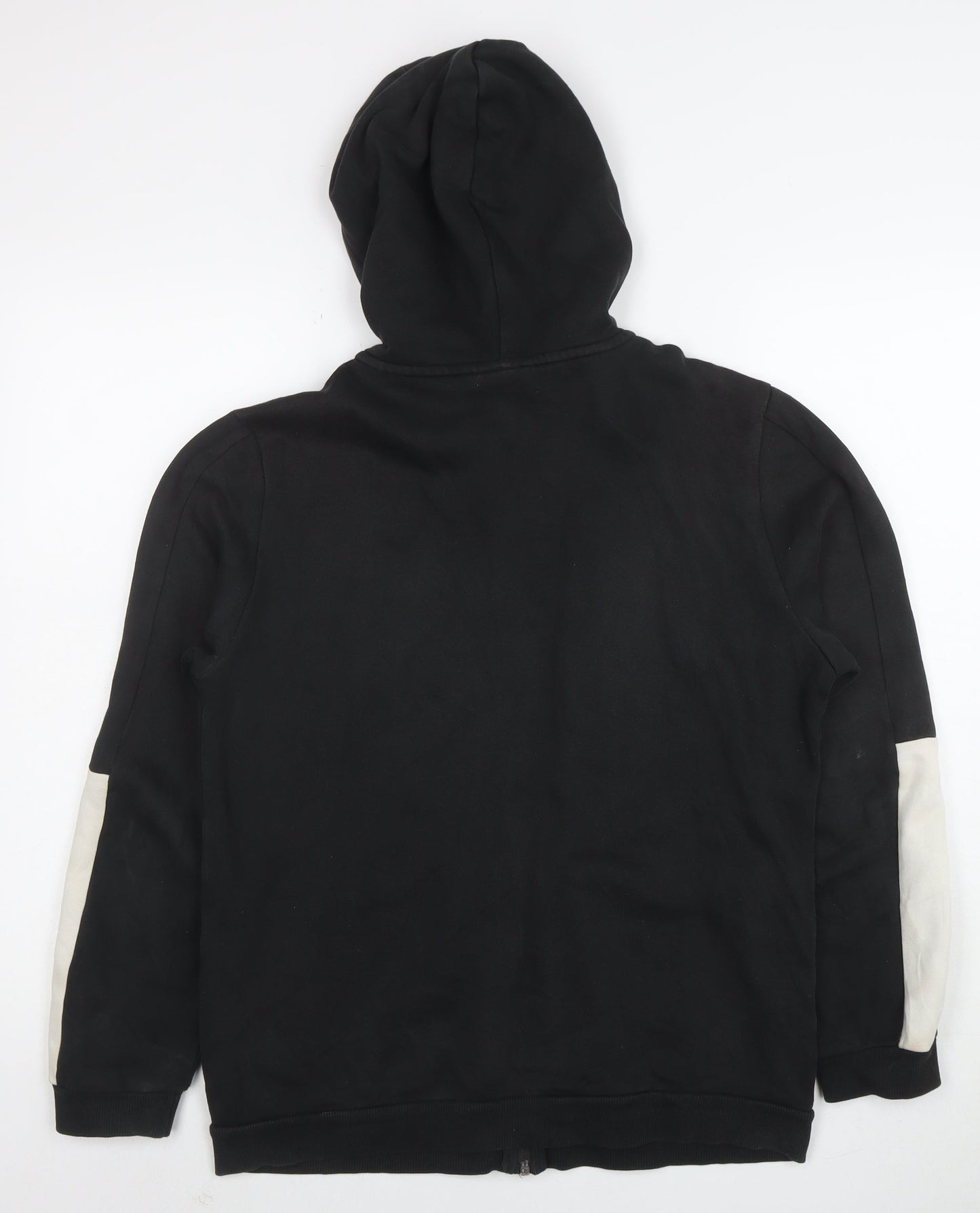 Puma Boys Black Full Zip Hoodie Size 15-16 Years Sportswear Logo