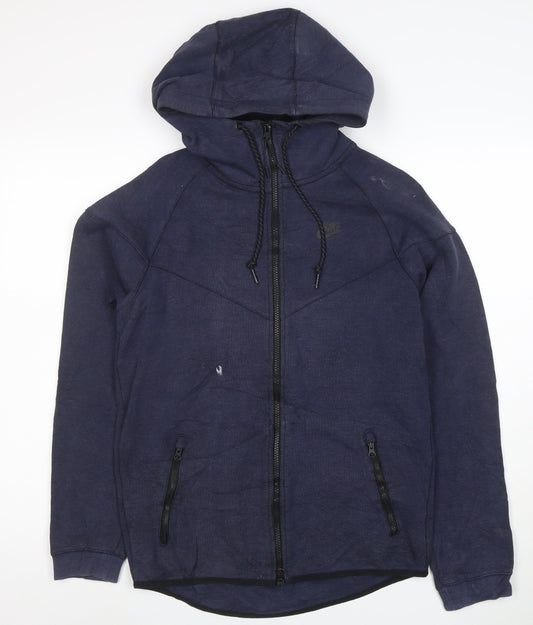 Nike Men's Blue Full Zip Hoodie Small Regular Fit