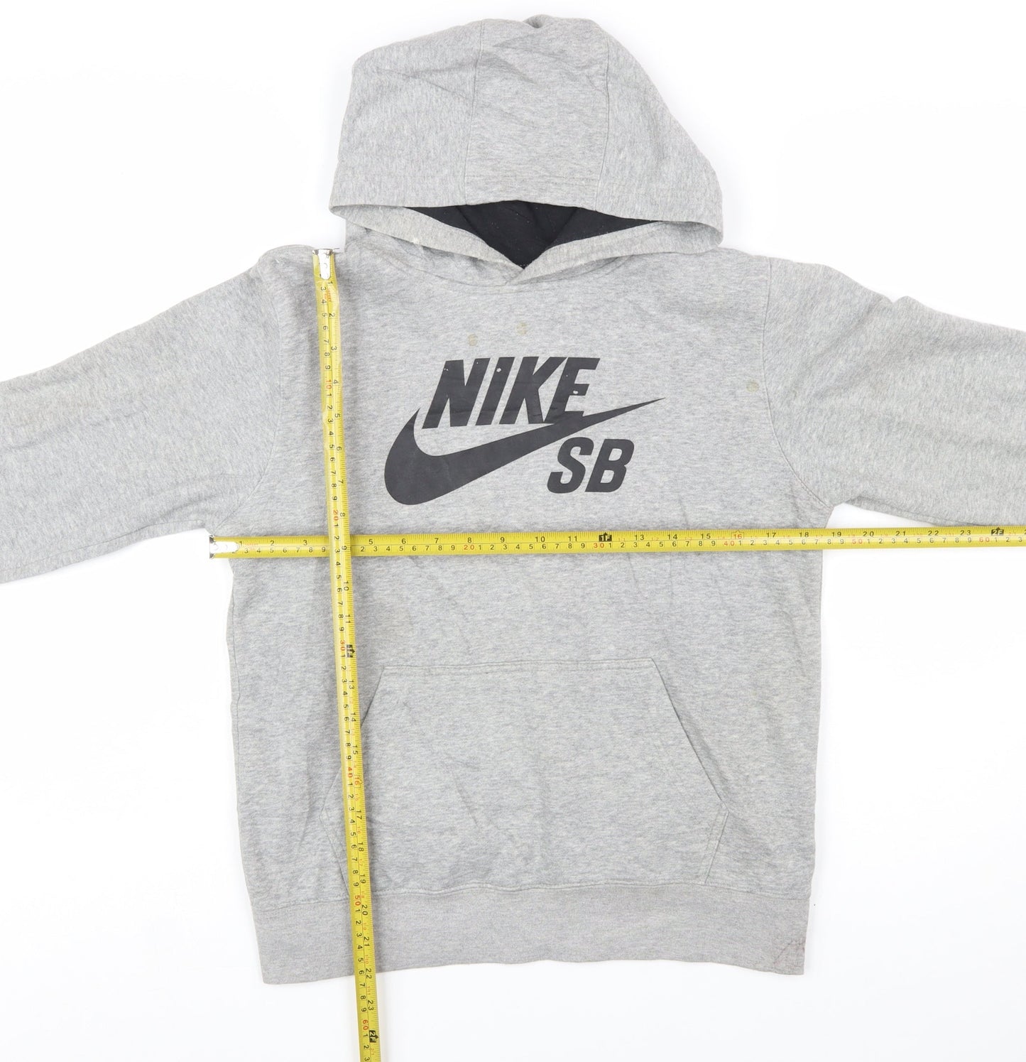 Nike SB Boys Grey Pullover Hoodie 12-13 Years Lined Cotton Blend