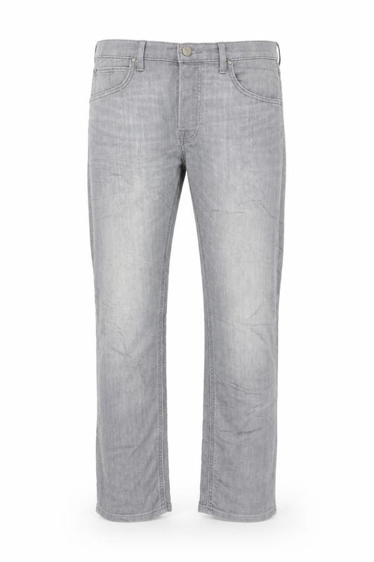 Lee Men's Grey Daren Button Fly Straight Jeans W32 L30 Cotton Blend