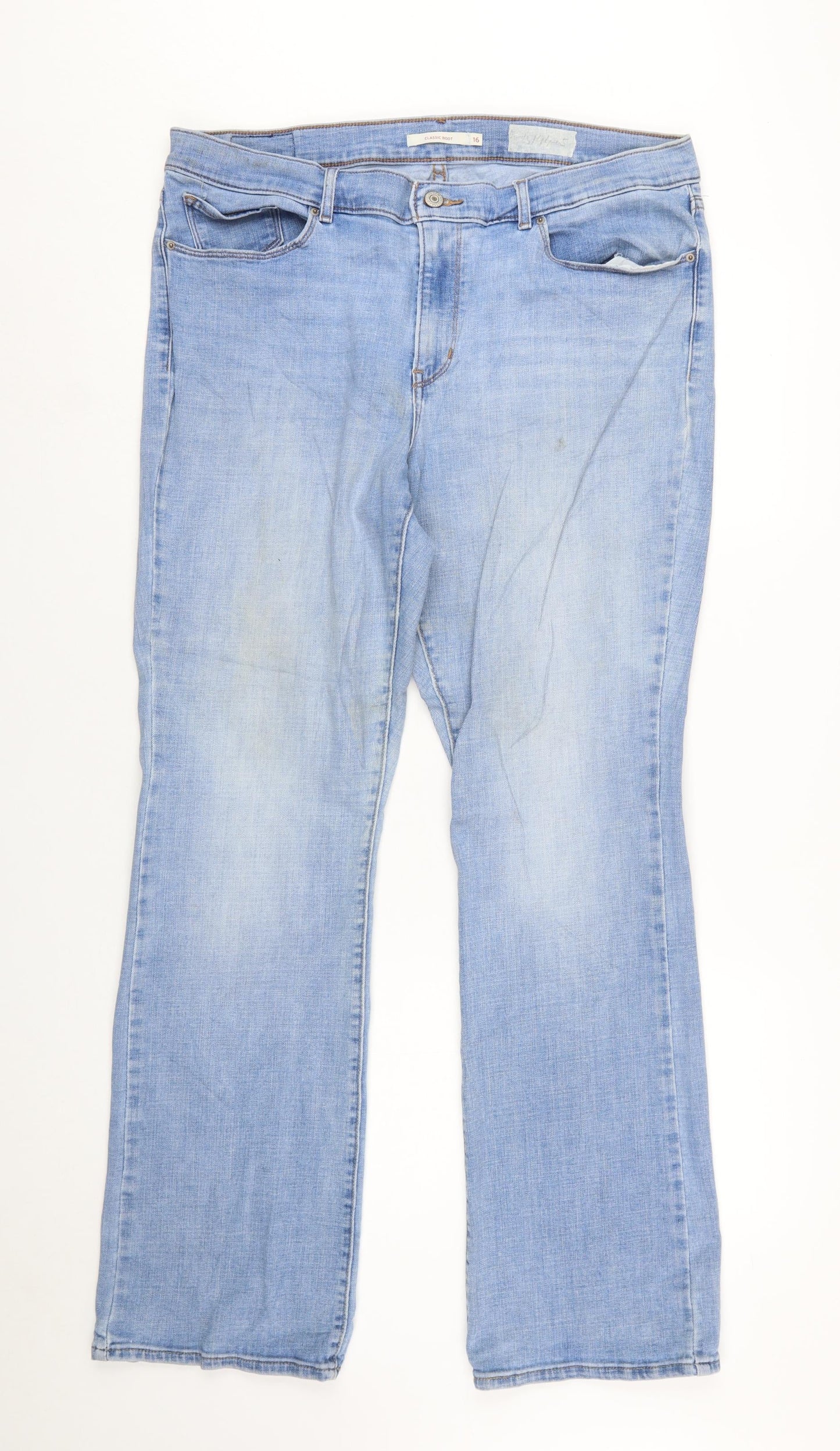 Levi’s Women Blue Size 16 Classic Bootcut Stretch Jeans