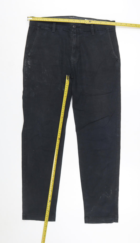 Levi's Men's Black XX Chino Trousers W32 L30 Regular Fit