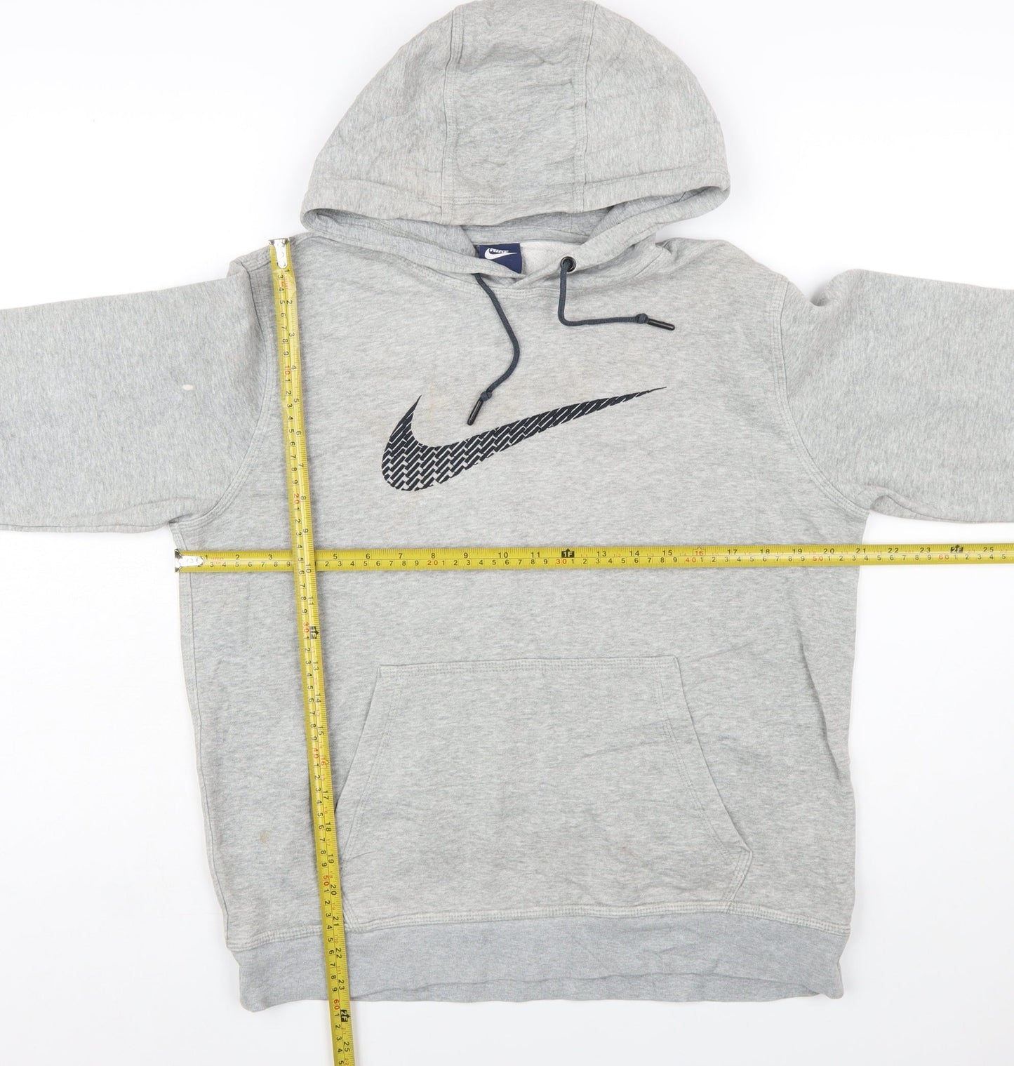 Nike Men's Grey Pullover Hoodie M Graphic Logo Sportswear