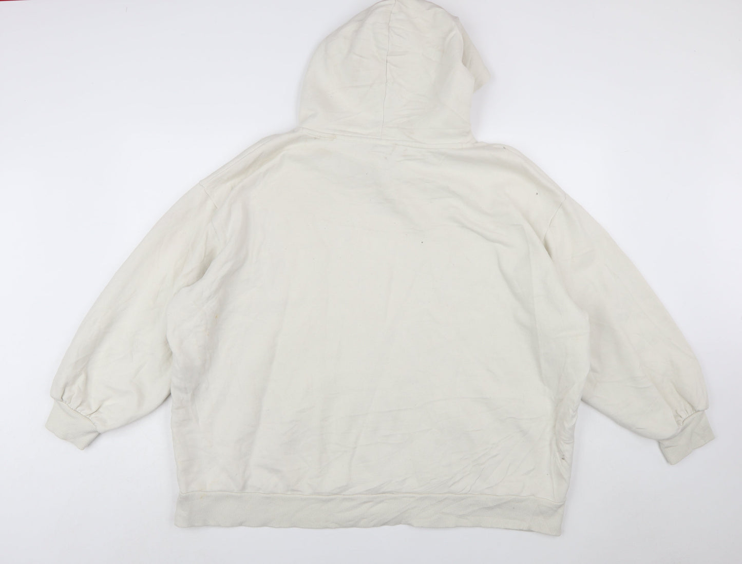 Puma Women’s Beige Hooded Pullover Sweatshirt XL Relaxed Fit
