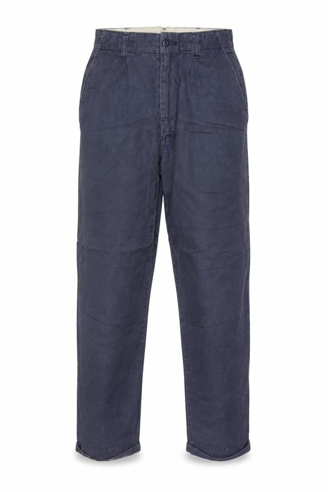 Avirex Men's Blue Cotton Chino Trousers Size 30 Regular Fit