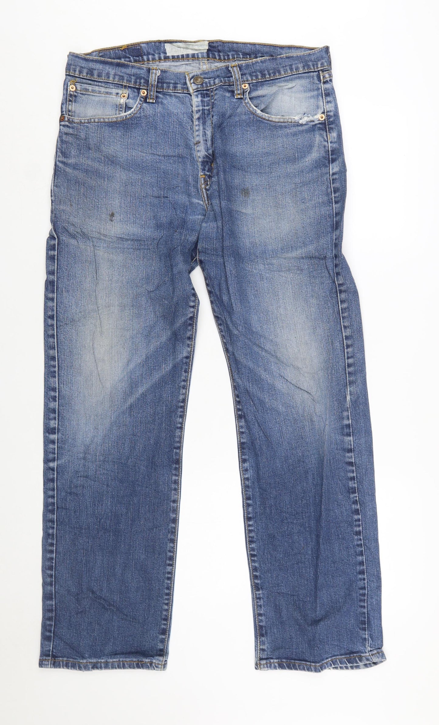 Levi Strauss Men’s Blue Regular Fit Straight Denim Jeans 34x32