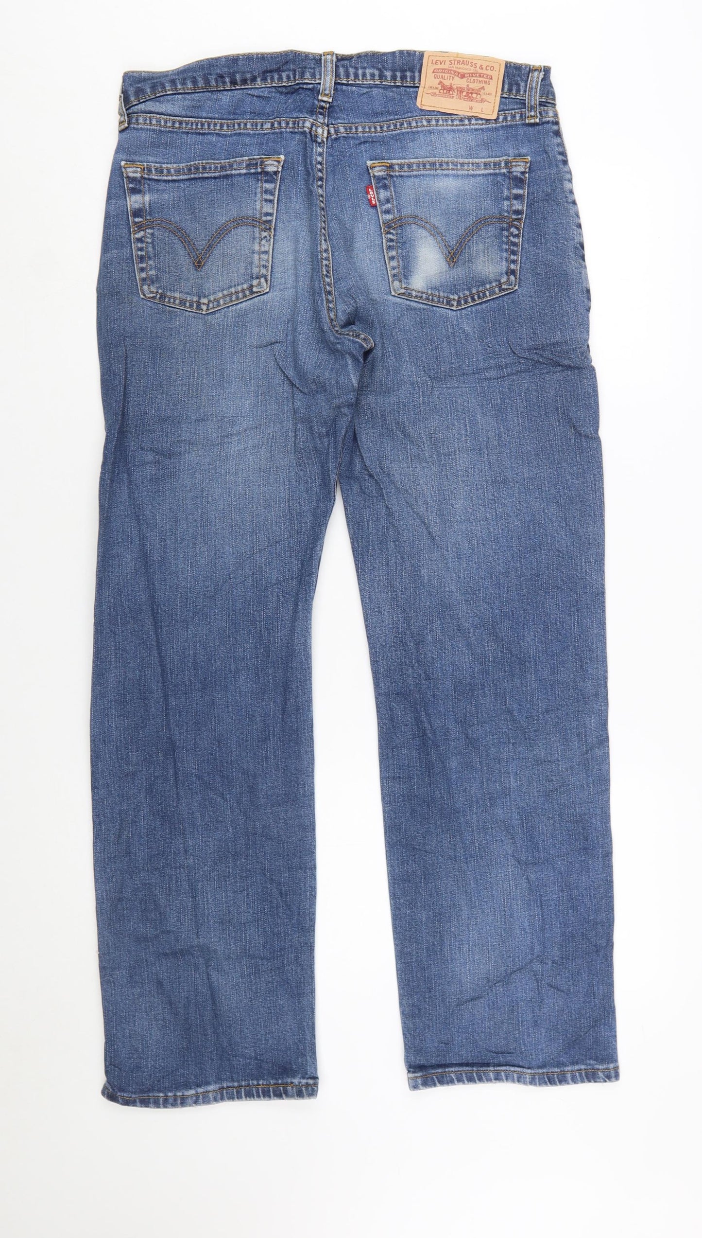 Levi Strauss Men’s Blue Regular Fit Straight Denim Jeans 34x32