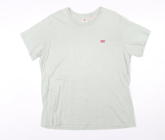 Levi's Men's Green XL Short Sleeve Crew Neck Cotton T-Shirt