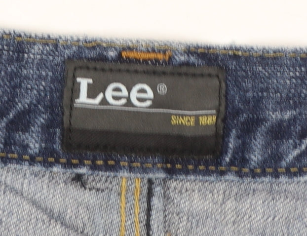 Lee Men’s Blue Straight Leg Jeans W38 L36 Regular Fit Denim