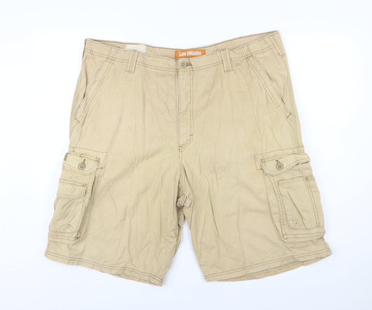 Lee Dungarees Men's Beige Cargo Shorts Size 42 Regular Fit
