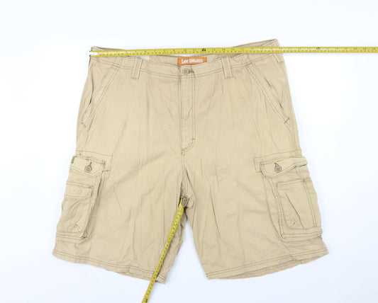 Lee Dungarees Men's Beige Cargo Shorts Size 42 Regular Fit