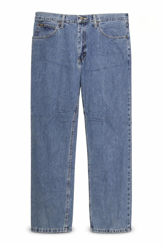 Lee Men's Blue 38x30 Straight Leg Regular Fit Denim Jeans