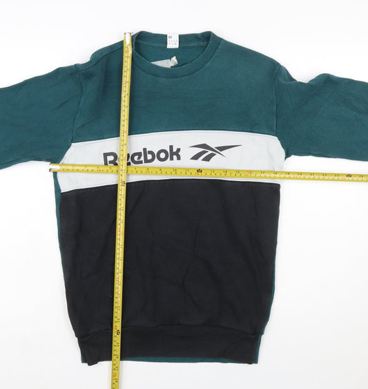 Reebok Men's Green XS Pullover Sweatshirt with Logo