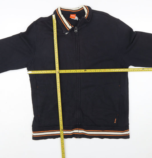 Hugo Boss Men's Black Full Zip Funky Sweatshirt Size L