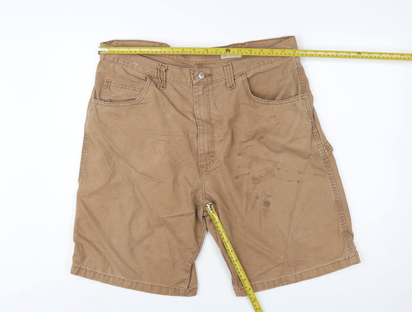 Wrangler Men's Beige Cargo Workwear Shorts Size 38