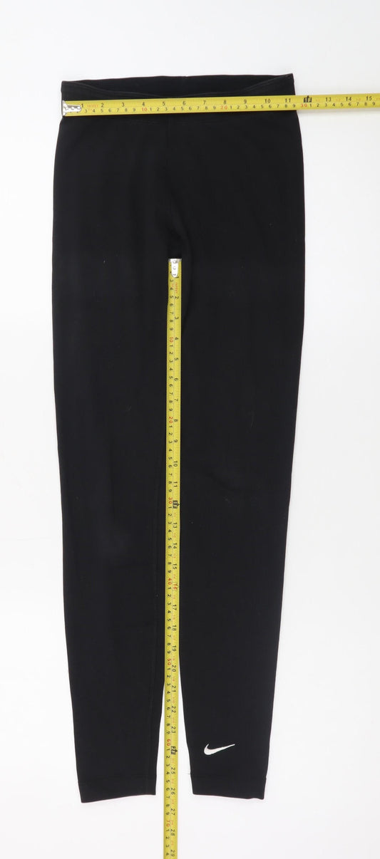 Nike Women's Black XS Stretch Cotton Blend Sports Leggings