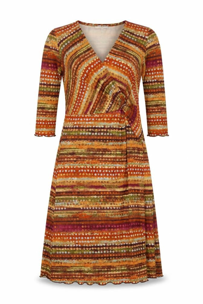 Quin and Donnelly Women’s Multicoloured Size 12 Jersey Wrap Dress