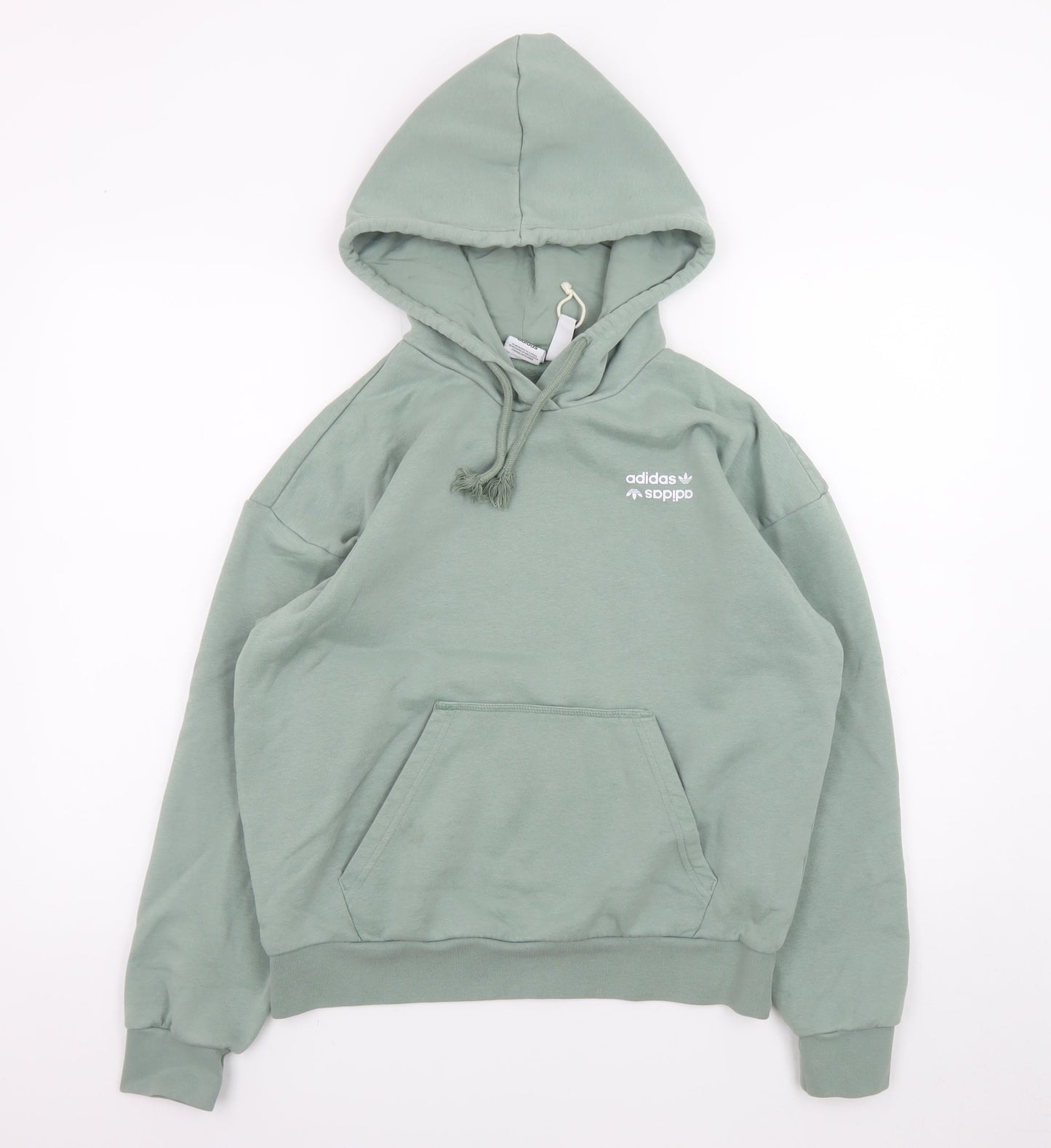 Adidas Women's Green Hoodie Size XS Pullover Cotton Blend