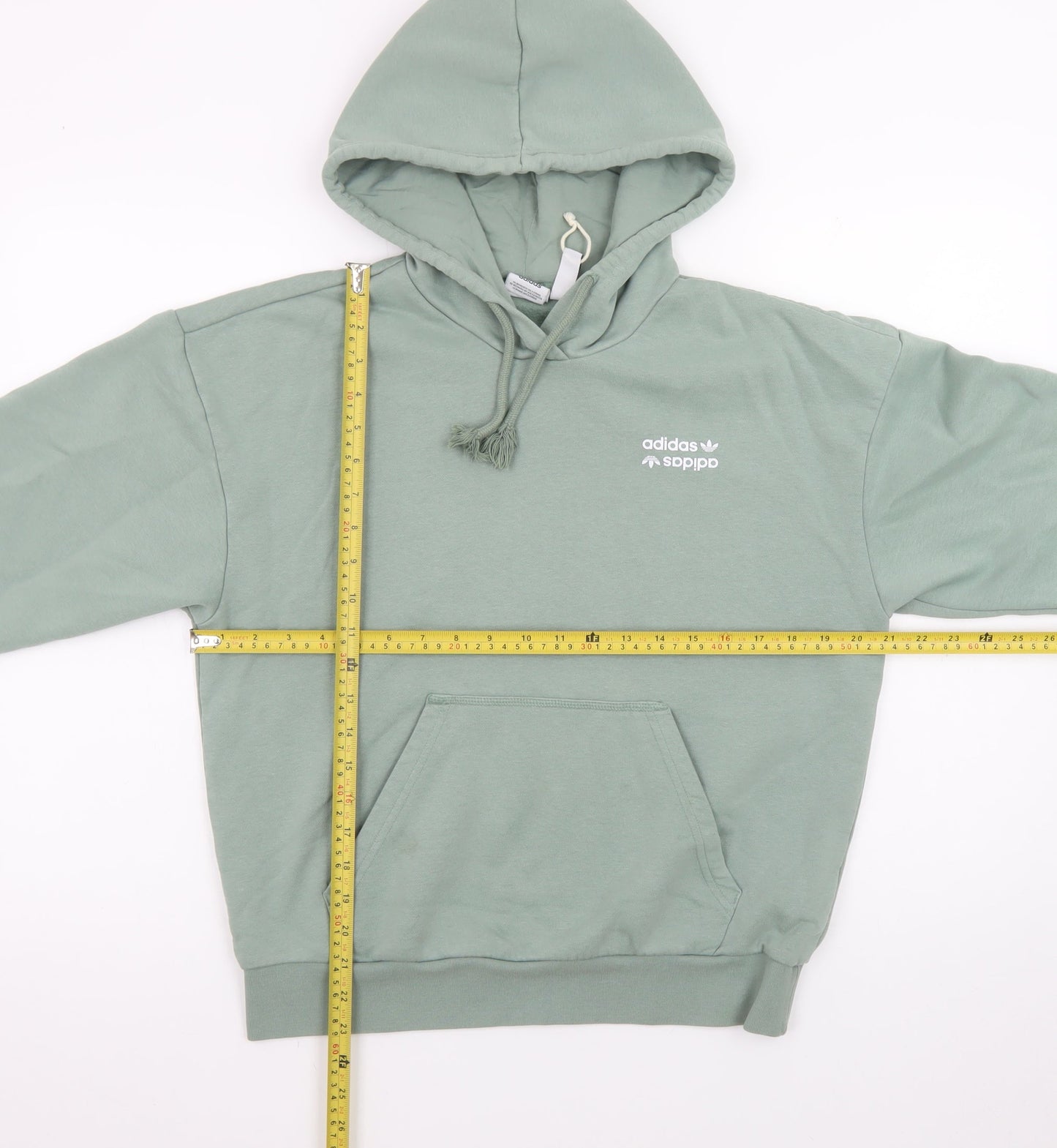 Adidas Women's Green Hoodie Size XS Pullover Cotton Blend