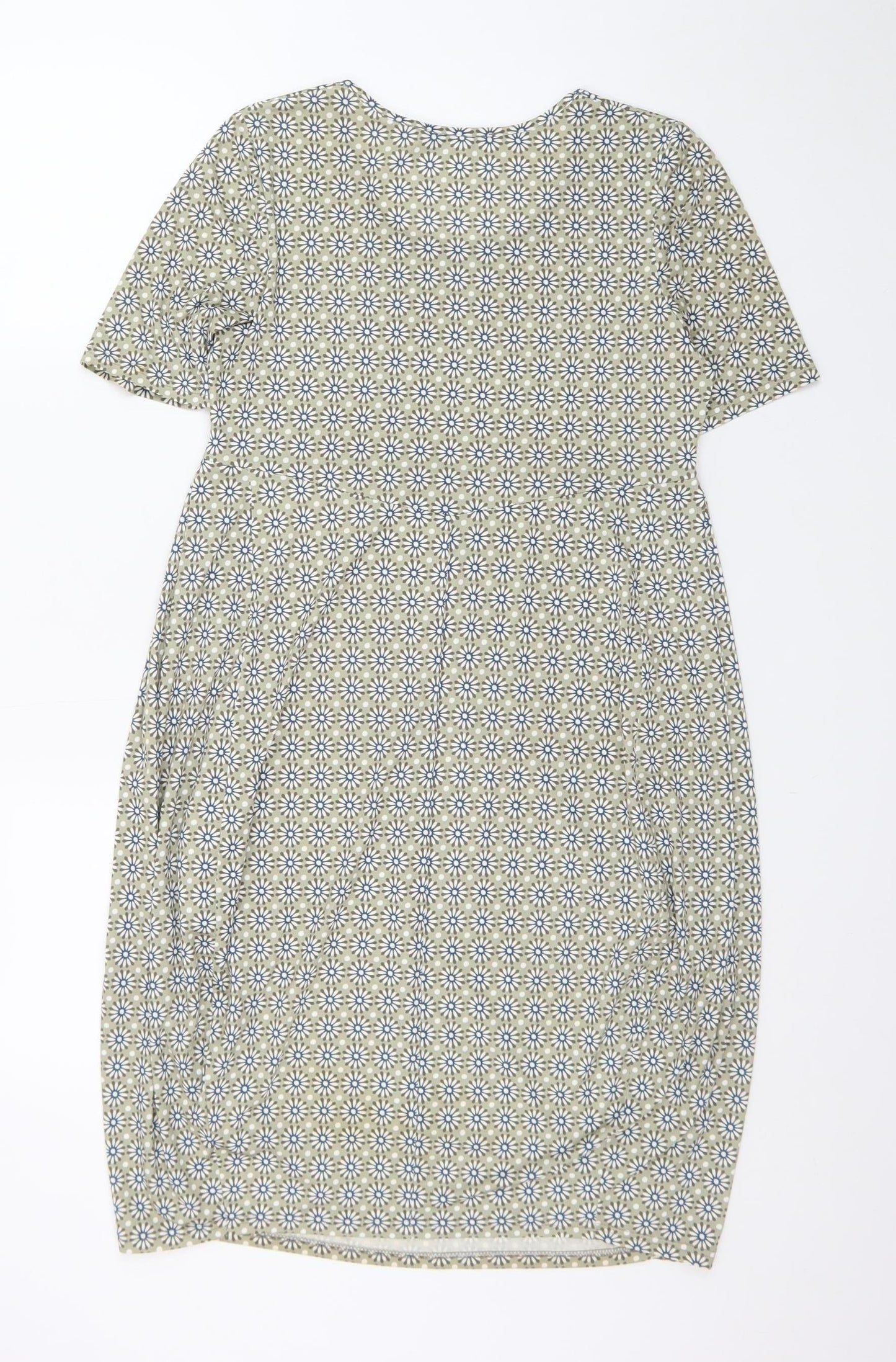 Daniel & Mayer Women Beige Geometric Shift Dress Size 14
