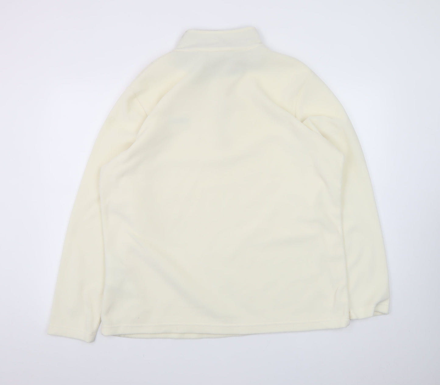 Regatta Great Outdoors Women Ivory Fleece 1/2 Zip Pullover UK 18