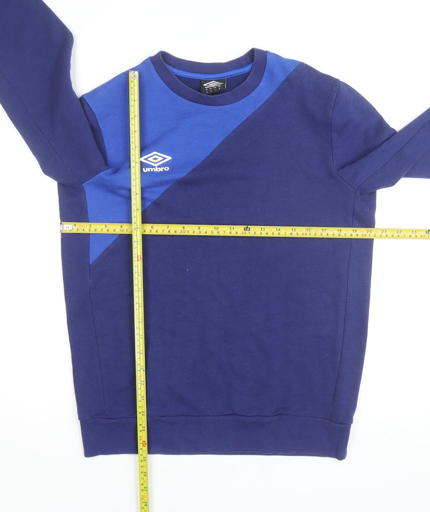 Umbro Men's Blue Crew Neck Pullover Sweatshirt Size M Sports Style