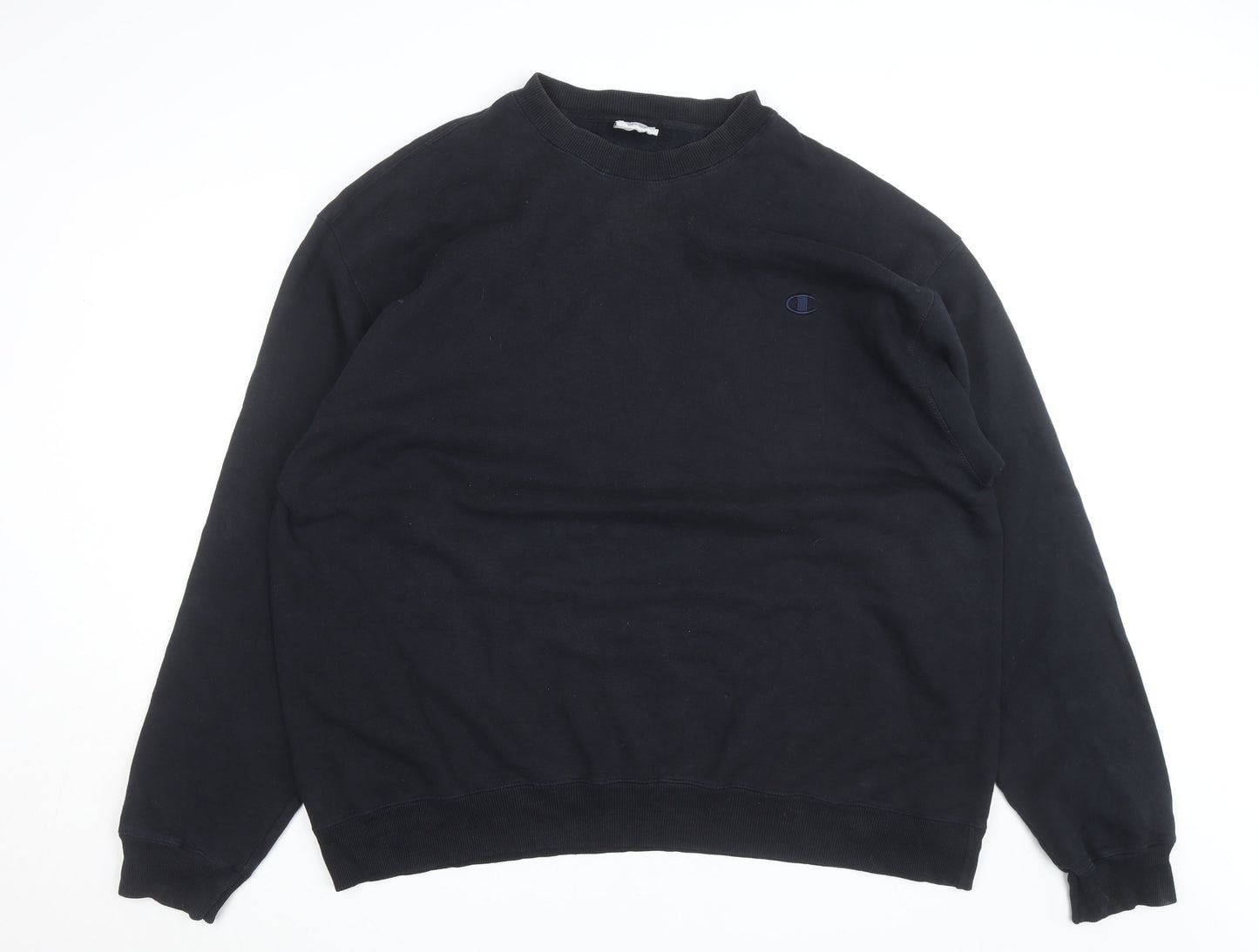 Champion Men's Black 3XL Pullover Crew Neck Fleece Sweatshirt