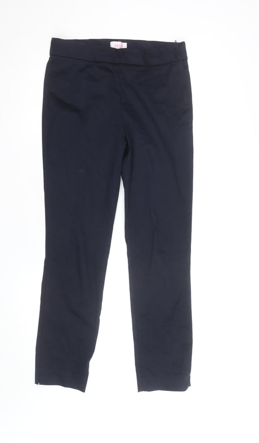 Savida Women’s Black Slim Twill Stretch Trousers Size 10