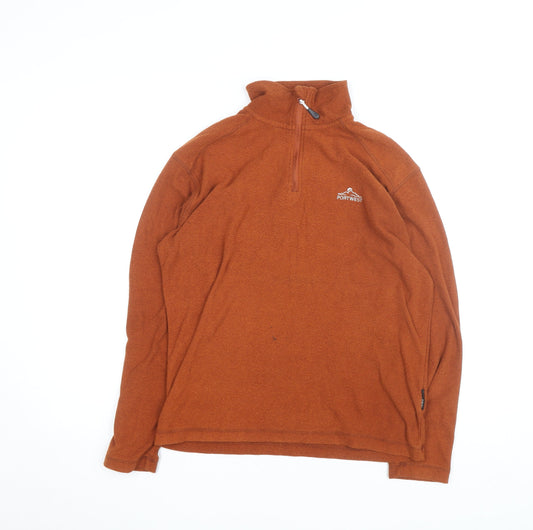 Portwest Women's Brown Fleece 1/2 Zip Activewear Jacket Size M