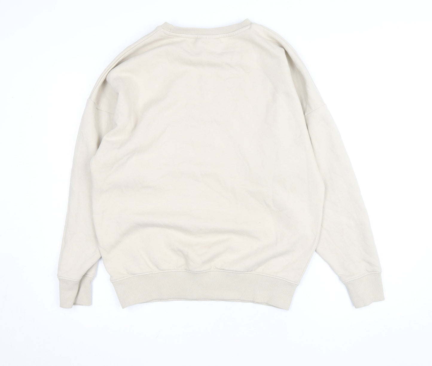 Harry Potter Women Beige Mandrake Print Pullover Sweatshirt Size S 8-10