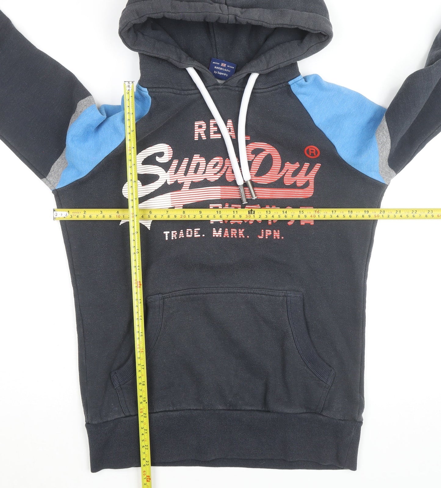 Superdry Men's Black XS Pullover Hoodie with Graphic Print