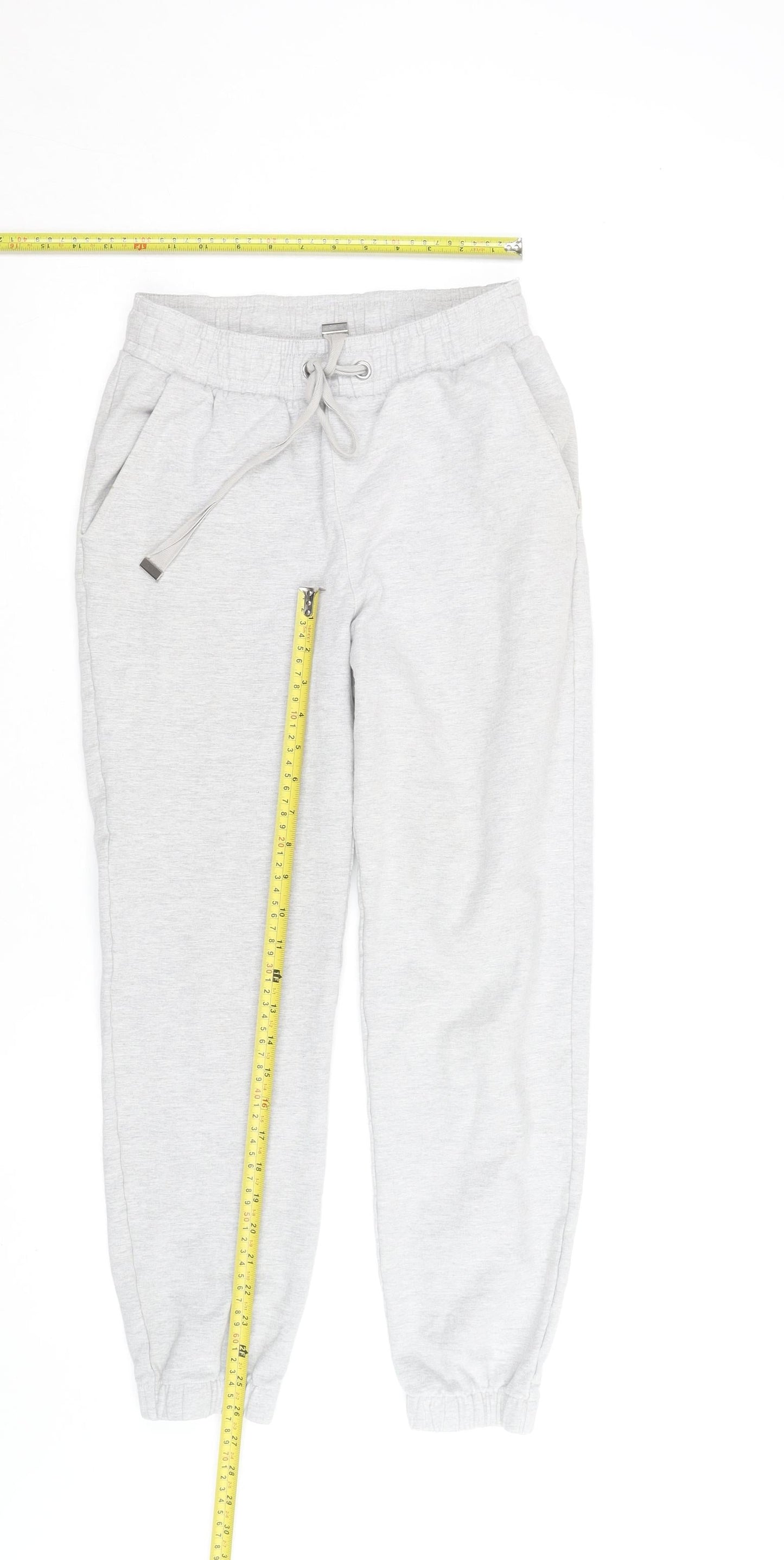 Marks and Spencer Women's Grey Jogger Trousers Size 8 Regular Fit