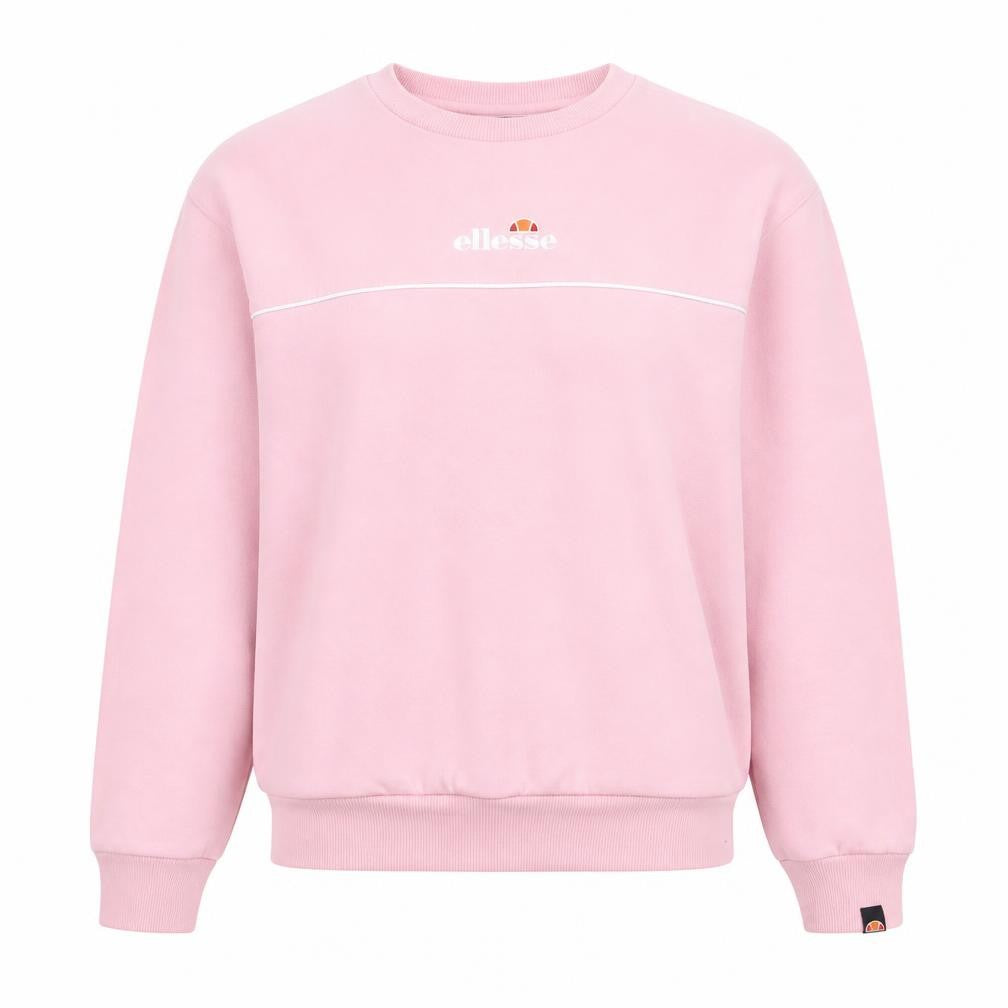 Ellesse Women's Pink Crew Neck Sweatshirt UK S Casual Logo Fleece